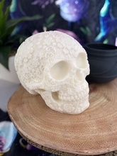 Load image into Gallery viewer, Clove &amp; Sandalwood Giant Sugar Skull Candle