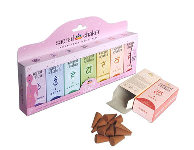 Incense Sacred Chakra 7 Pce Cone Gift Pack