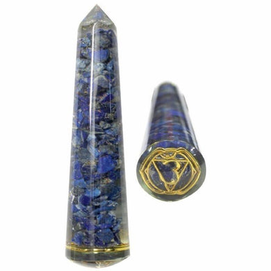 Orgone Massage Wand Third Eye Chakra Lapiz 11.5cm