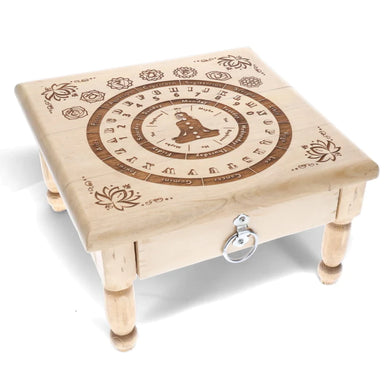 Pendulum Board 7 Chakra with Drawer Altar Table