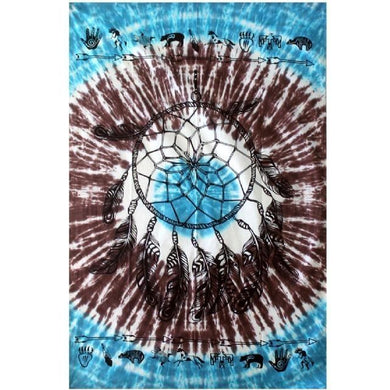 Cotton Tapestry Tie Dye Dreamcatcher 147cm x 208cm