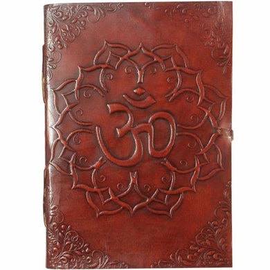 Om In Lotus Leather Journal 12.7 X 17.7CM