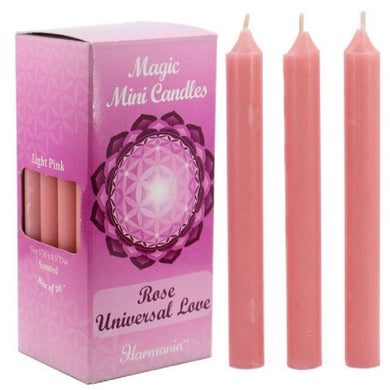 Magic Mini Scented Candles Pink Rose Universal Love (20PK)