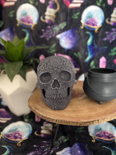 Load image into Gallery viewer, Rose Victorian Giant Sugar Skull Candle