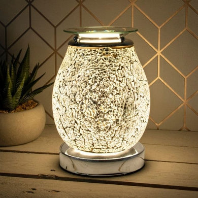 Aroma Lamp Oil Burner - Mosaic Clear Electric