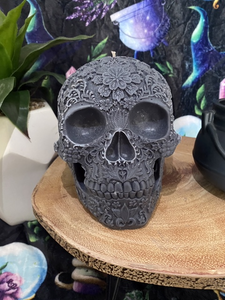 Galactic Skies Giant Sugar Skull Candle