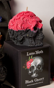 Love Spell Filigree Skull Candle