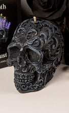 Load image into Gallery viewer, Bubblegum Filigree Skull Candle