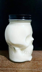French Vanilla Bourbon Skull Mason Jar