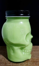 Load image into Gallery viewer, Lemongrass &amp; Sage Skull Mason Jar