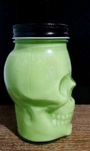 Rose Quartz Skull Mason Jar