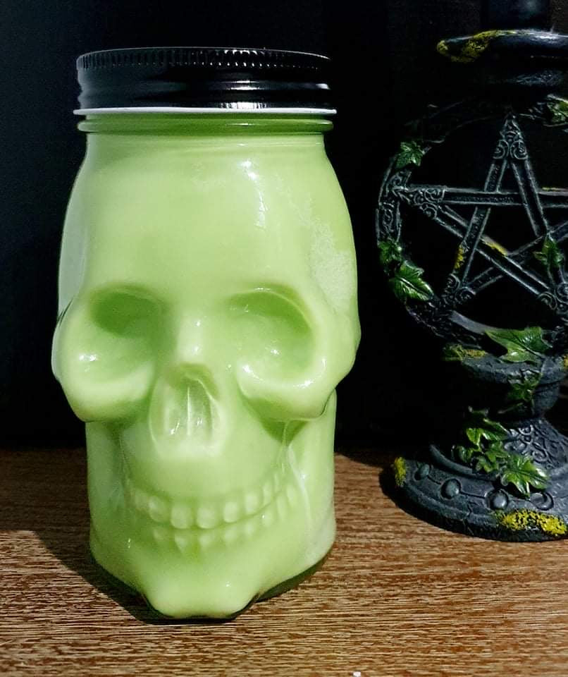 Redskin Lollies Skull Mason Jar