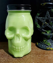 Load image into Gallery viewer, French Lavender Skull Mason Jar