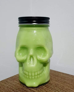 Fresh Sage & Driftwood Skull Mason Jar