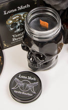Load image into Gallery viewer, Lime, Basil &amp; Mandarin Skull Mason Jar