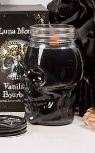 Black Cherry Skull Mason Jar