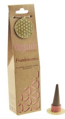Incense Organic Goodness Jumbo Cones Frankincense 12 Pce