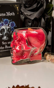 Rose Victorian  Skull Jar