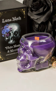 French Lavender Skull Jar