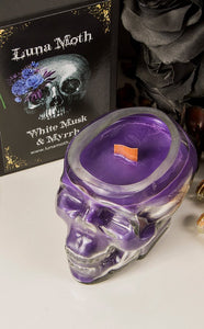 French Lavender Skull Jar