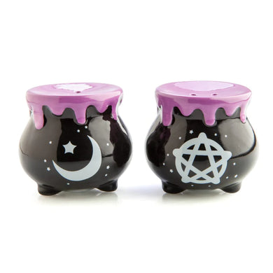 Salt and Pepper Set Witches Cauldron