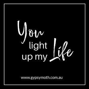 "You Light Up My Life" Candle
