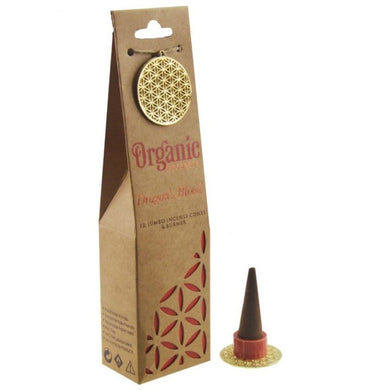 Incense Organic Goodness Jumbo Cones Dragon's Blood 12 Pce