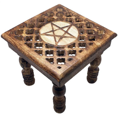 Pentacle Cut Altar Table