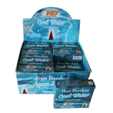 Incense Hari Darshan Cones Cool Water 10 Pce