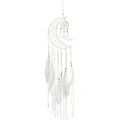 Dreamcatcher Half Moon White 20cm