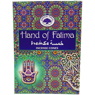 Incense Green Tree Cones Hands Of Fatima 10 Pce