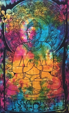 Cotton Tapestry Buddha Rainbow 100 x 75cm