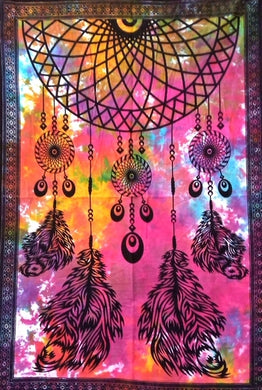 Cotton Tapestry Dreamcatcher Rainbow 100 x 75cm