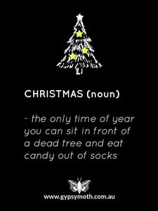 "Christmas (noun) “ Candle