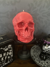 Load image into Gallery viewer, Rainbow Sherbet Giant Anatomical Skull Candle