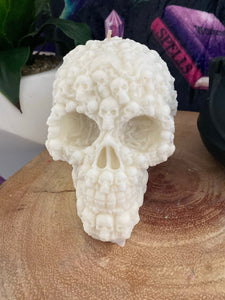 French Lavender Lost Souls Skull Candle