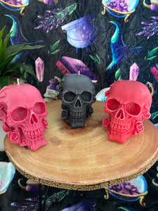 Monkey Farts Rose Skull Candle