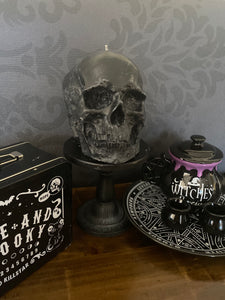 Amethyst Giant Anatomical Skull Candle