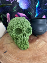 Load image into Gallery viewer, Lime, Basil &amp; Mandarin Lost Souls Skull Candle