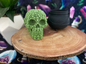 French Vanilla Bourbon Lost Souls Skull Candle