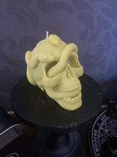 Load image into Gallery viewer, Fresh Coffee Medusa Snake Skull Candle