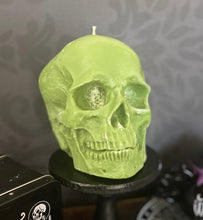 Load image into Gallery viewer, Aronia Berry &amp; Hempseed Giant Anatomical Skull Candle