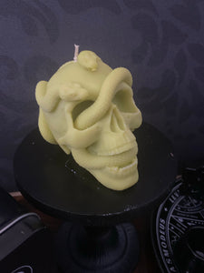 Moon Lake Musk Medusa Snake Skull Candle