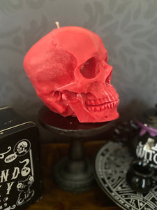 Amethyst Giant Anatomical Skull Candle