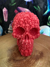 Load image into Gallery viewer, Black Cherry Lost Souls Skull Candle