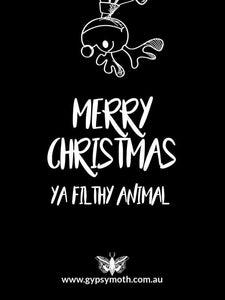 "Merry Christmas Ya Filthy Animal" Candle