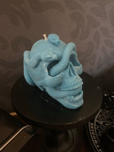 Frankincense Medusa Snake Skull Candle