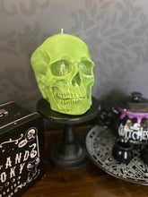 Load image into Gallery viewer, Amethyst Giant Anatomical Skull Candle