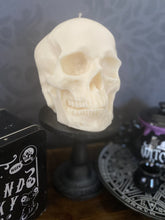 Load image into Gallery viewer, Black Cherry Giant Anatomical Skull Candle