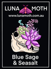 Load image into Gallery viewer, Blue Sage Sea Salt Botanical &amp; Crystal Melt